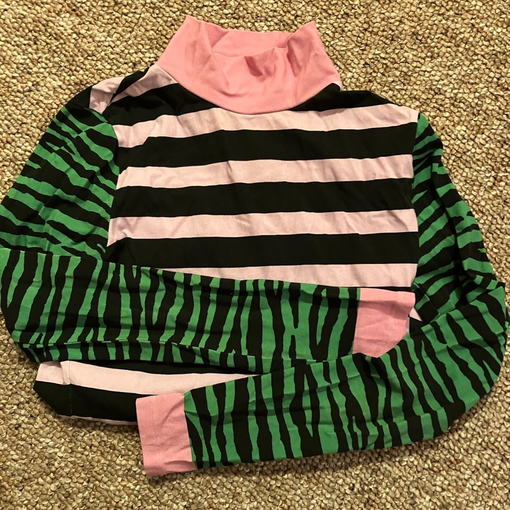 Saturday by Megan Ellaby mock neck long sleeve tee